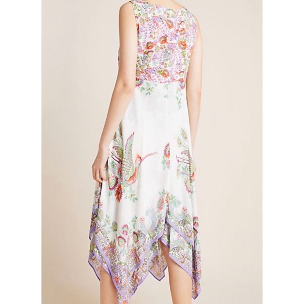 Anthropologie Analise Floral Bird Midi Dress New - Picture 7 of 9